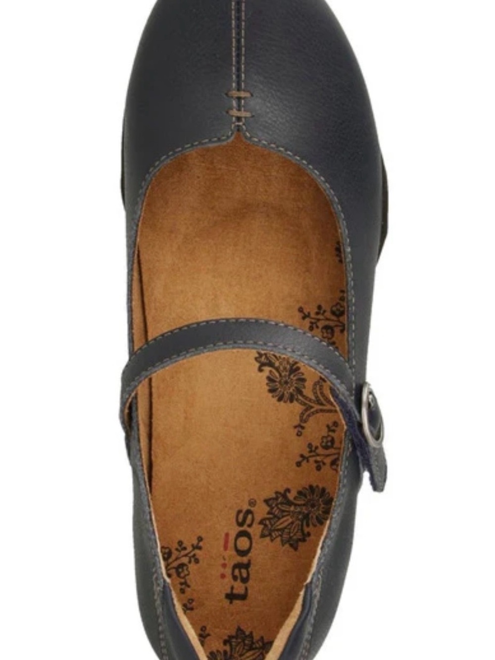 Taos Tah Dah Black Mary Jane Shoes with Velcro Buckle Strap